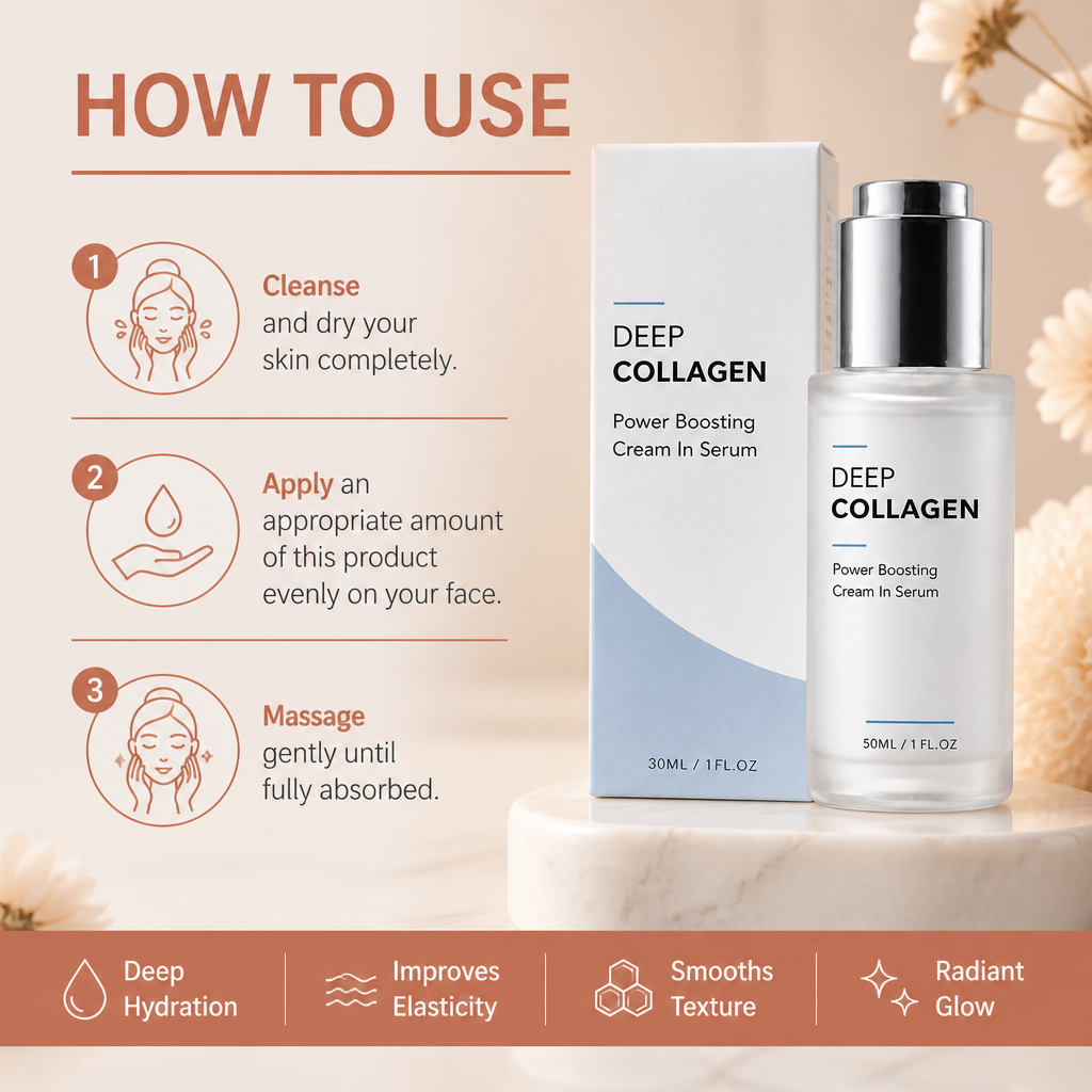 Deep Collagen Cream Serum – Intensive Hydration & Firm-Looking Skin