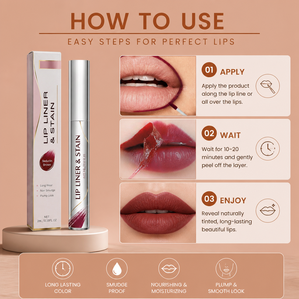 Peel-Off Lip Tint – Long-Lasting Color with Smooth, Comfortable Wear