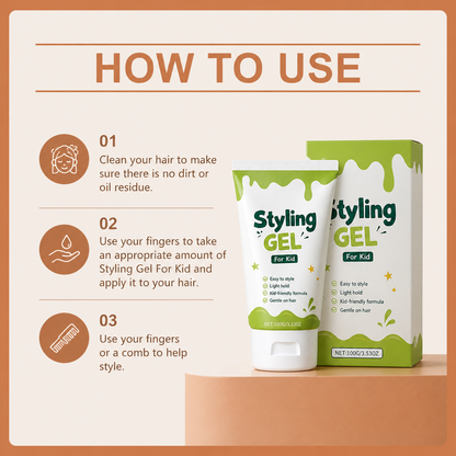 Kids Hair Styling Gel – Gentle Hold & Moisturizing Hair Care