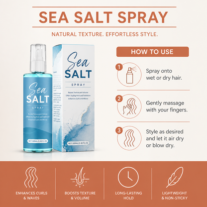 Sea Salt Hair Spray – Texturizing Formula for Natural Volume and Style