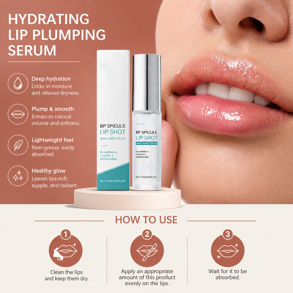 Hydrating Lip Plumping Serum – Lightweight Moisture & Smooth Finish