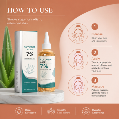 Hydrating Glycolic Acid Facial Toner for Smooth, Refreshed Skin