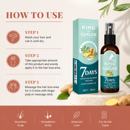 Ginger Scalp Nourishing Oil – Botanical Care For Healthy-Looking Hair