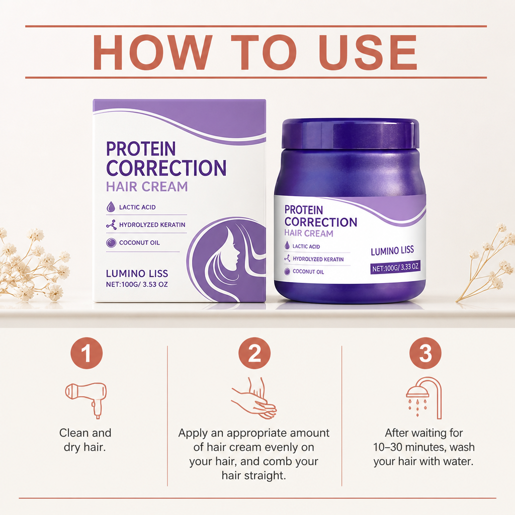 Keratin Hair Straightening Cream – Smooth-Looking Hair Care Formula