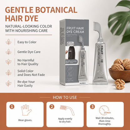 Gentle Botanical Hair Dye – Natural-Looking Color With Nourishing Care
