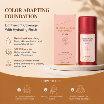 Color Adapting Foundation – Lightweight Coverage With Hydrating Finish