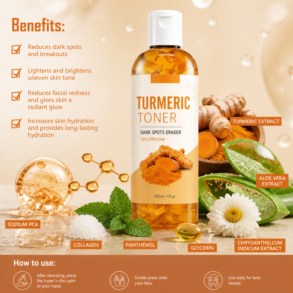 Turmeric Toner – Refreshes Skin for a Brighter, More Even-Looking Complexion