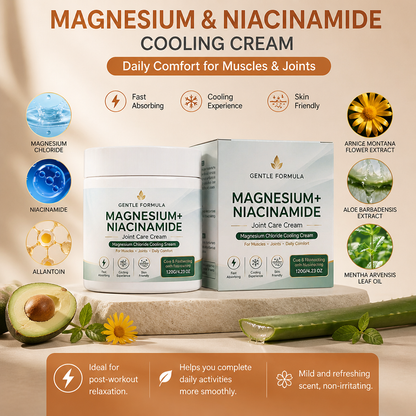 Magnesium & Niacinamide Cooling Cream – Daily Comfort for Muscles & Joints