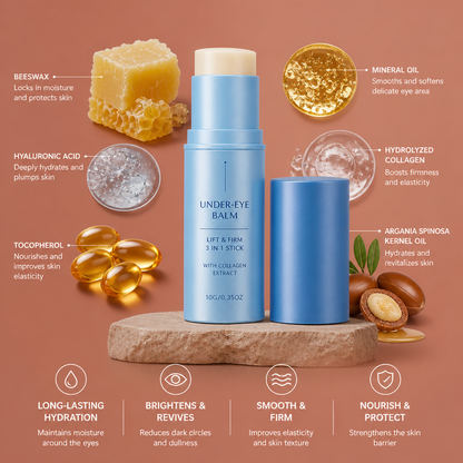 Hydrating Collagen Eye Balm Stick for Smooth, Refreshed Eyes