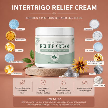 Intertrigo Relief Cream – Soothes & Protects Irritated Skin Folds