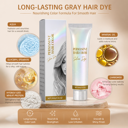 Long-Lasting Gray Hair Dye – Nourishing Color Formula For Smooth Hair