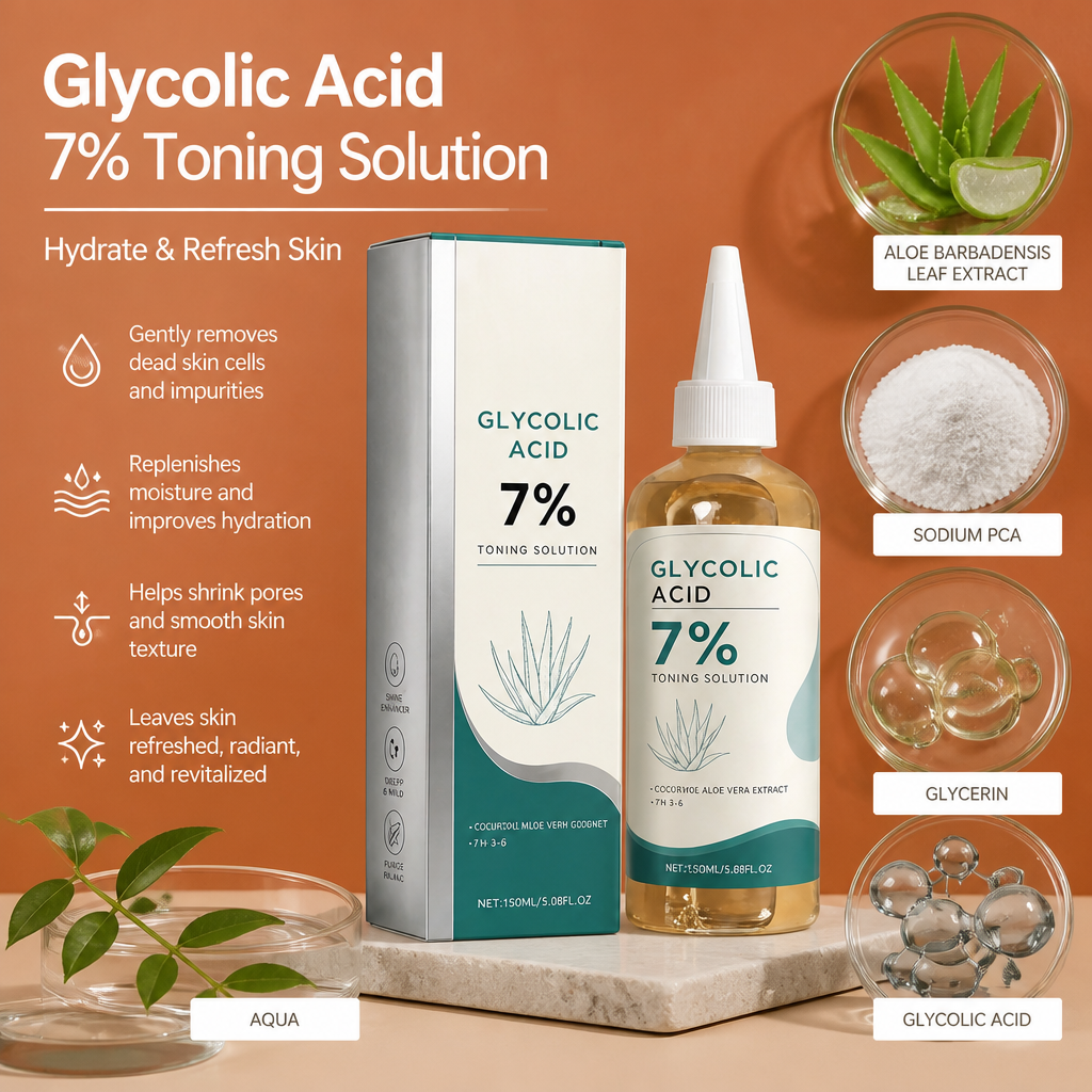 Hydrating Glycolic Acid Facial Toner for Smooth, Refreshed Skin