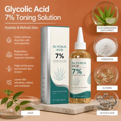 Hydrating Glycolic Acid Facial Toner for Smooth, Refreshed Skin