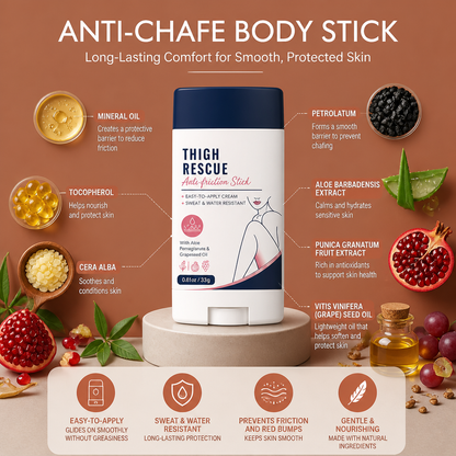 Anti-Chafe Body Stick – Long-Lasting Comfort for Smooth, Protected Skin