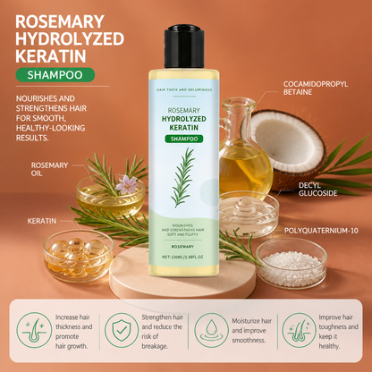 Rosemary Keratin Repair Shampoo – Moisturizing Formula For Smooth Hair