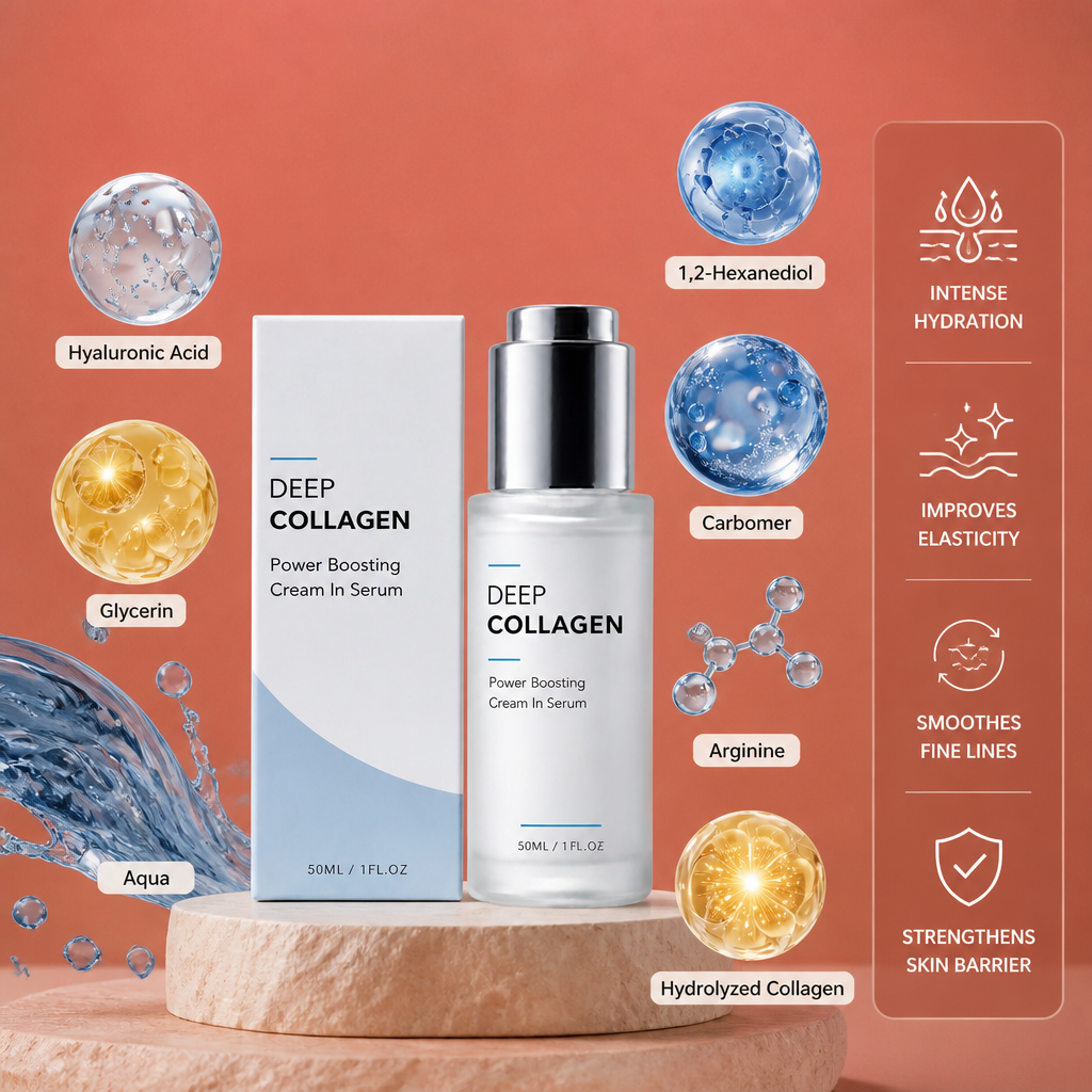 Deep Collagen Cream Serum – Intensive Hydration & Firm-Looking Skin