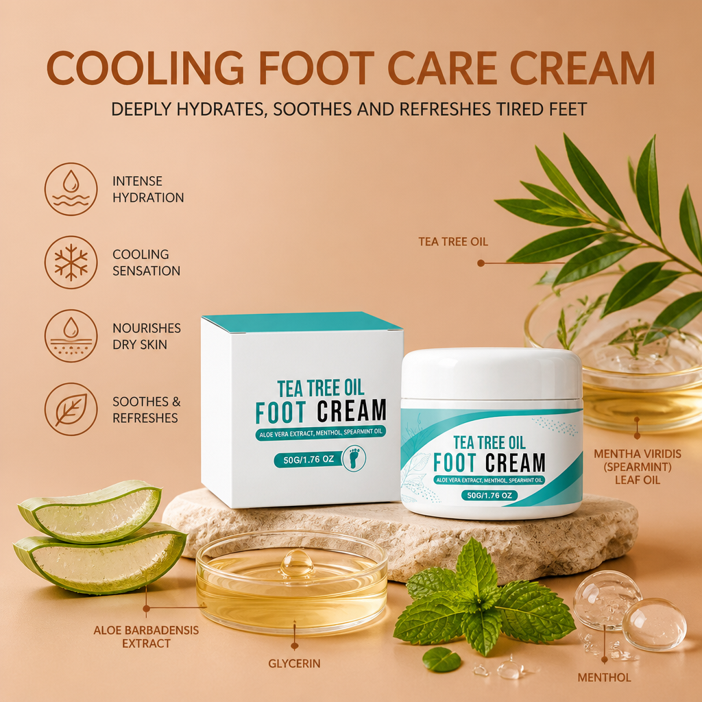 Cooling Foot Care Cream – Deep Hydration for Soft, Refreshed Feet