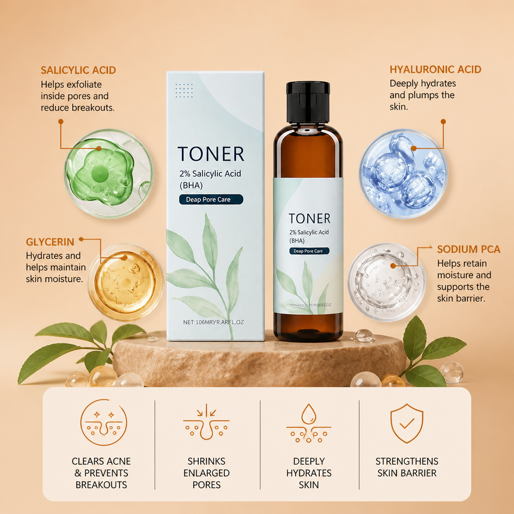 Salicylic Acid Hydrating Toner – Smooth & Clear Looking Skin