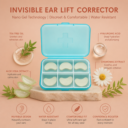 Invisible Ear Lift Corrector – Comfortable Silicone Face Contouring Support