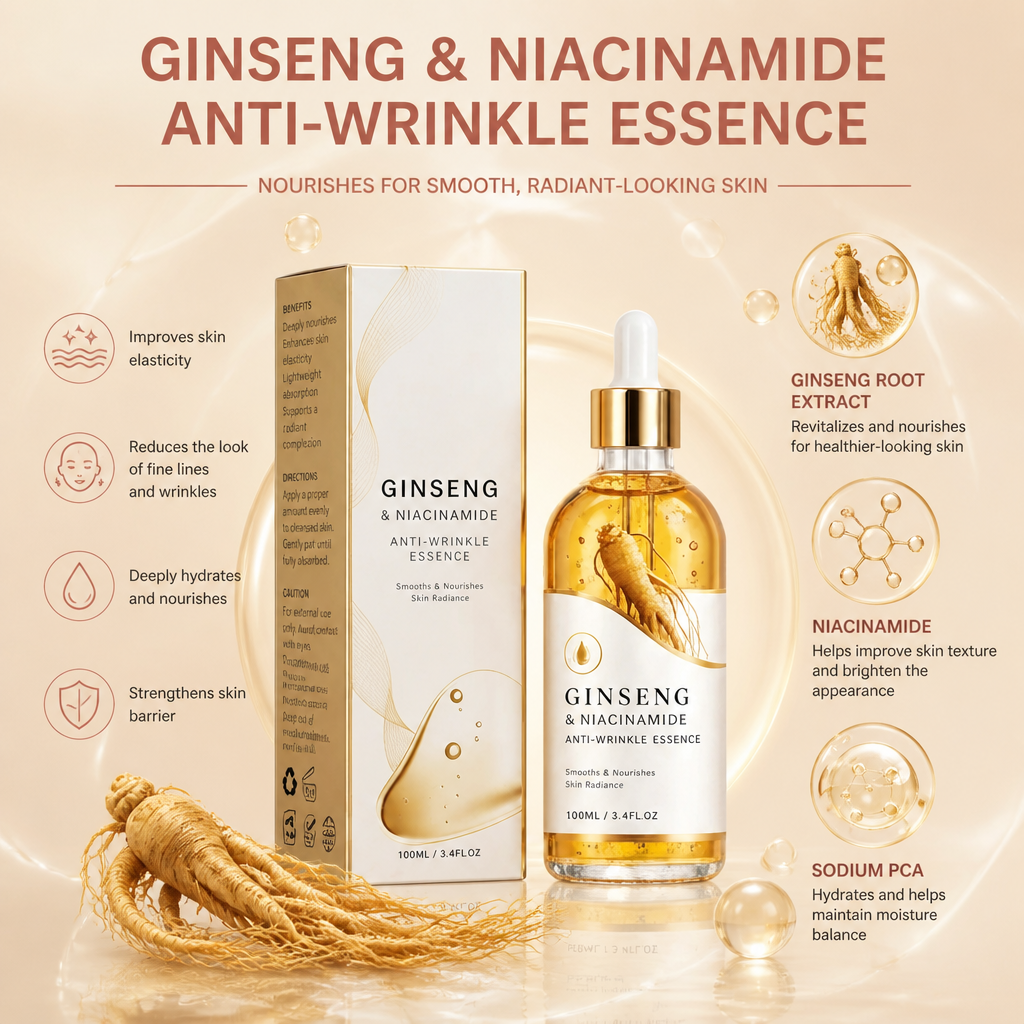 Ginseng & Niacinamide Essence – Nourishes for Smooth, Radiant-Looking Skin