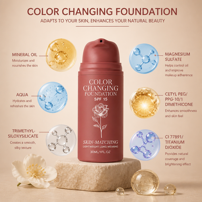 Color-Adapting Foundation – Lightweight Coverage For A Natural Finish