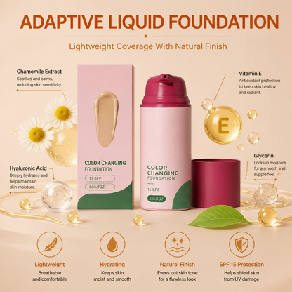 Adaptive Liquid Foundation – Lightweight Coverage With Natural Finish