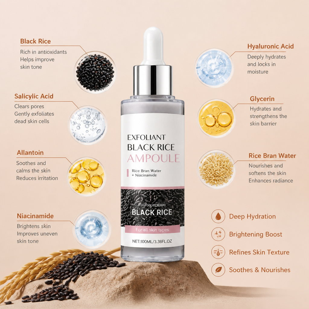 Black Rice Exfoliating Ampoule – Hydrating Care for Smooth, Radiant Skin