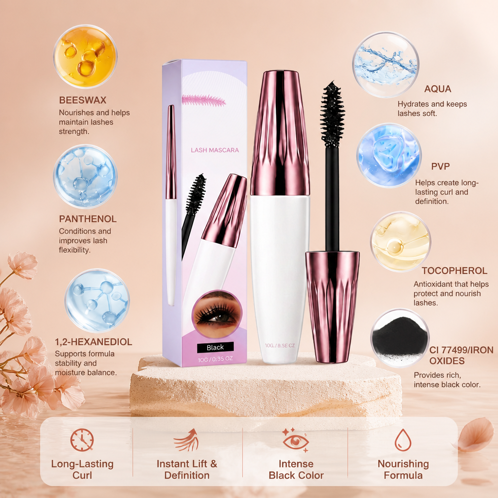 Volumizing Curl Mascara for Long-Lasting Lift & Definition
