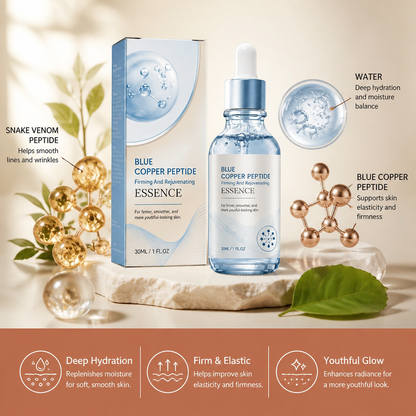 Blue Copper Peptide Essence – Hydrates for Firmer, Smoother-Looking Skin