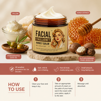 Honey & Shea Moisturizing Face Cream for Soft, Smooth, Radiant Skin