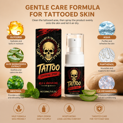 Tattoo Soothing Spray – Gentle Care Formula For Tattooed Skin