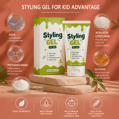 Kids Hair Styling Gel – Gentle Hold & Moisturizing Hair Care