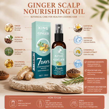Ginger Scalp Nourishing Oil – Botanical Care For Healthy-Looking Hair
