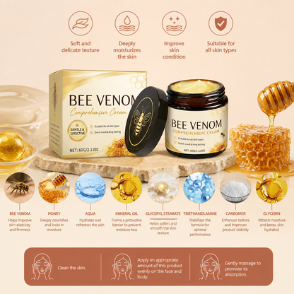 Bee Venom & Honey Body Cream for Soft, Smooth, Hydrated Skin