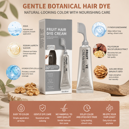 Gentle Botanical Hair Dye – Natural-Looking Color With Nourishing Care