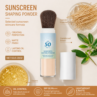 Sunscreen Shaping Powder – Lightweight Matte Finish With Oil Control