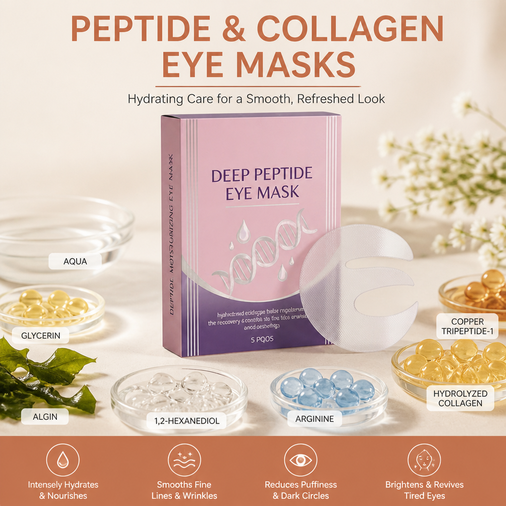 Peptide & Collagen Eye Masks – Hydrating Care for a Smooth, Refreshed Look