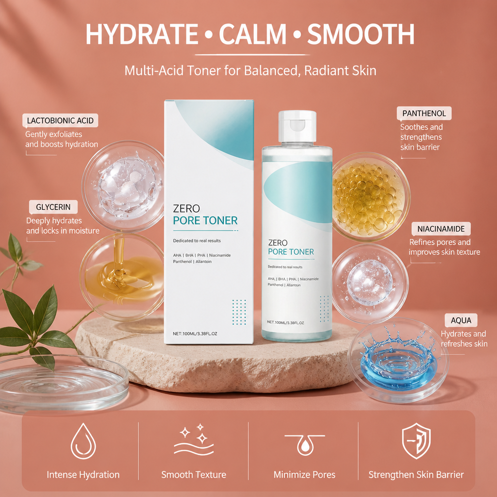 Hydrating Multi-Acid Face Serum – Smooth, Calm & Moisturized Skin