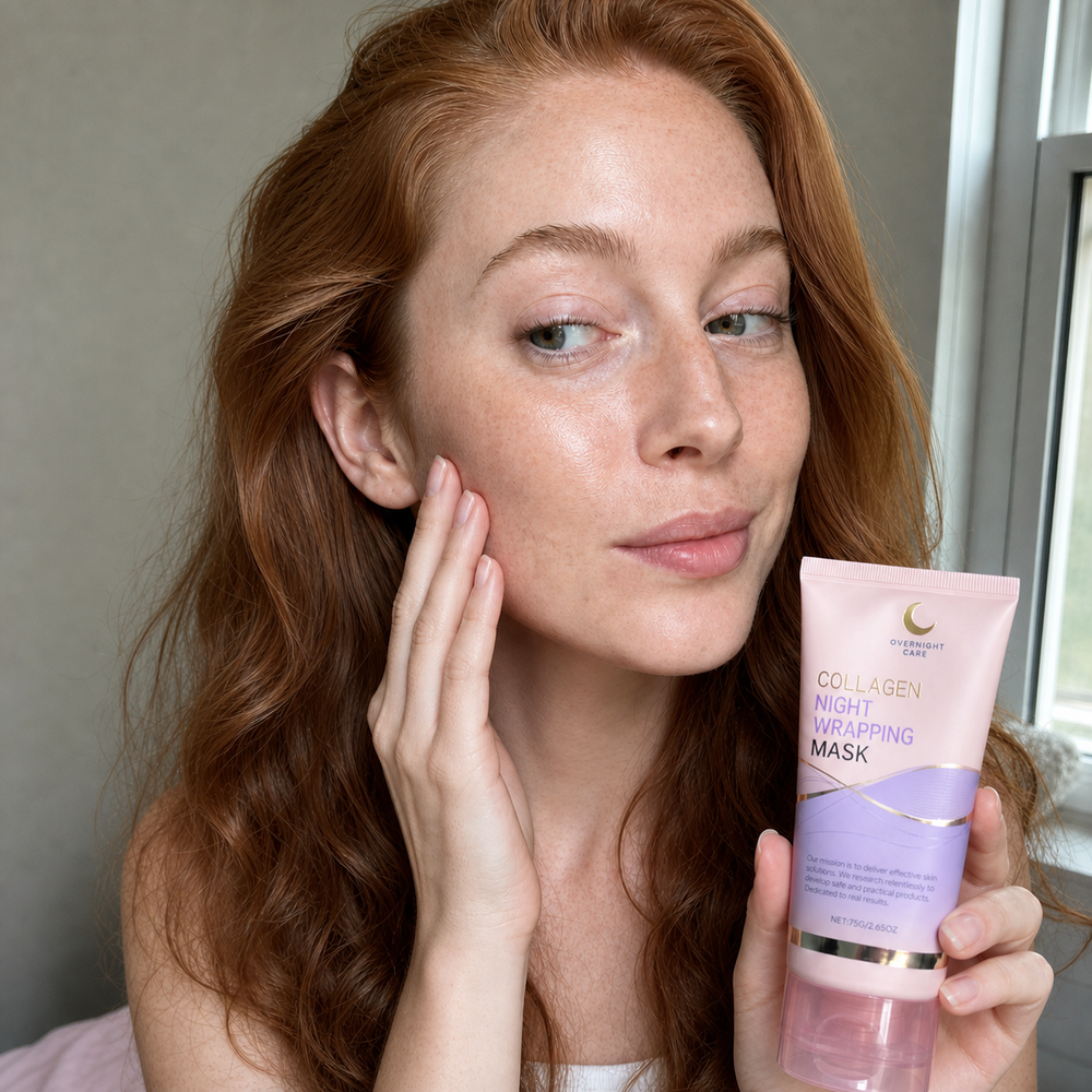 Customer morning skin after using Beauty Britain Korean Collagen Night Wrapping Mask