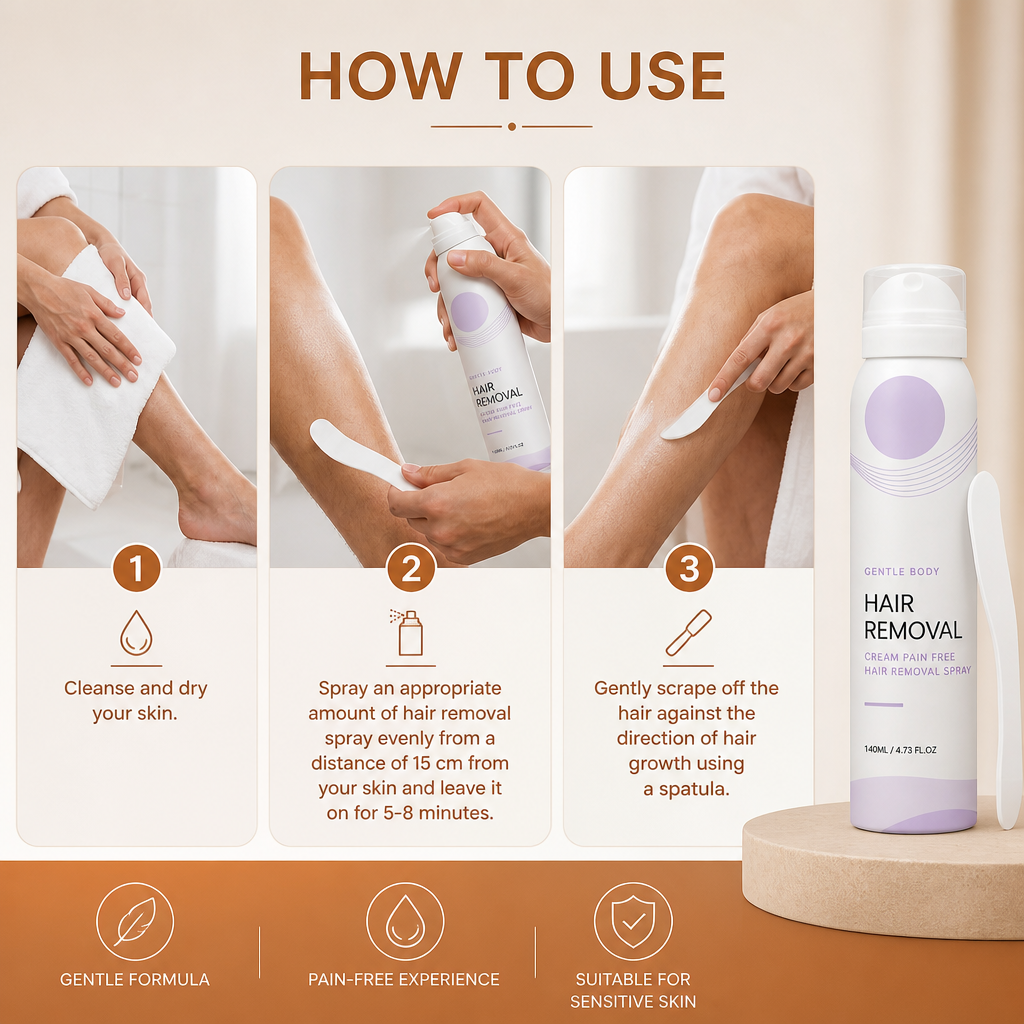 Pain-Free Man Hair Removal Cream – Gentle Formula for Sensitive Skin