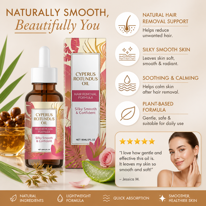 Cyperus Rotundus Oil – Naturally Derived Formula for Silky, Smooth Skin