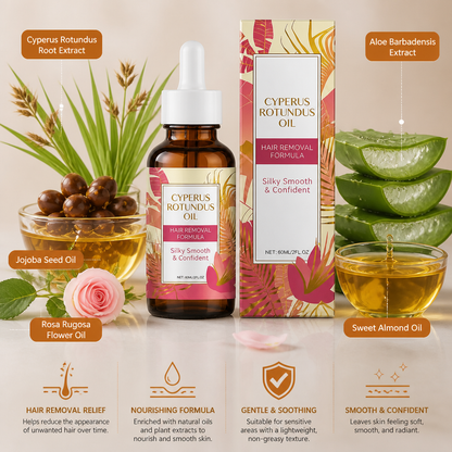 Cyperus Rotundus Oil – Naturally Derived Formula for Silky, Smooth Skin