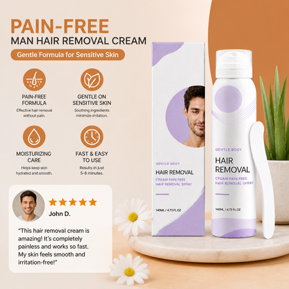 Pain-Free Man Hair Removal Cream – Gentle Formula for Sensitive Skin