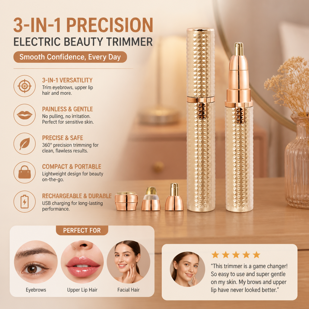 3-in-1 Precision Electric Beauty Trimmer