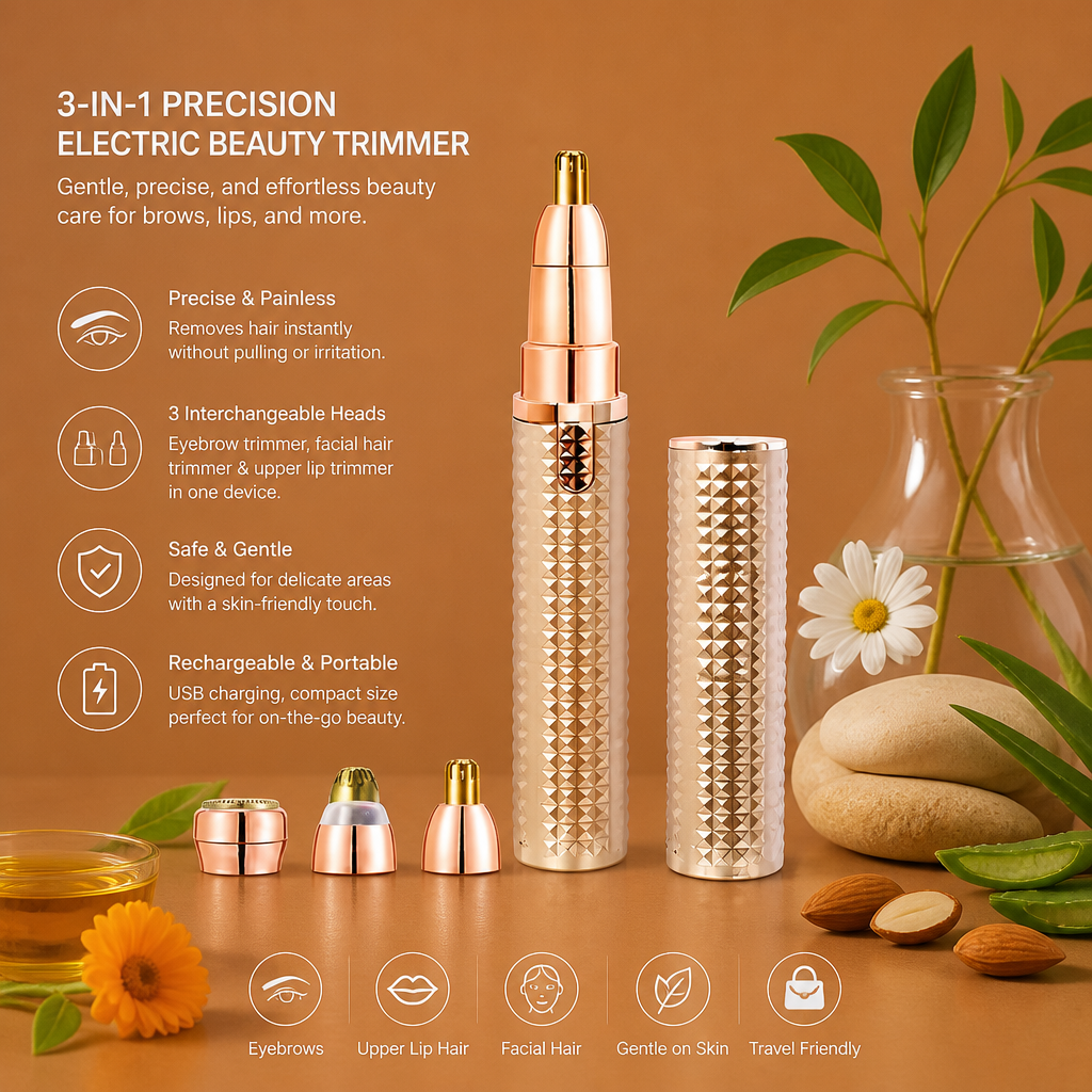 3-in-1 Precision Electric Beauty Trimmer
