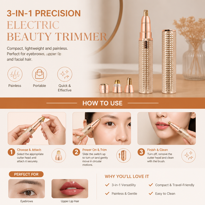 3-in-1 Precision Electric Beauty Trimmer