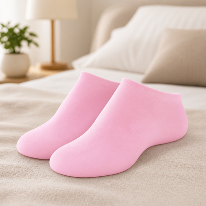 Silicone Gel Moisturizing Spa Socks for Dry & Cracked Feet