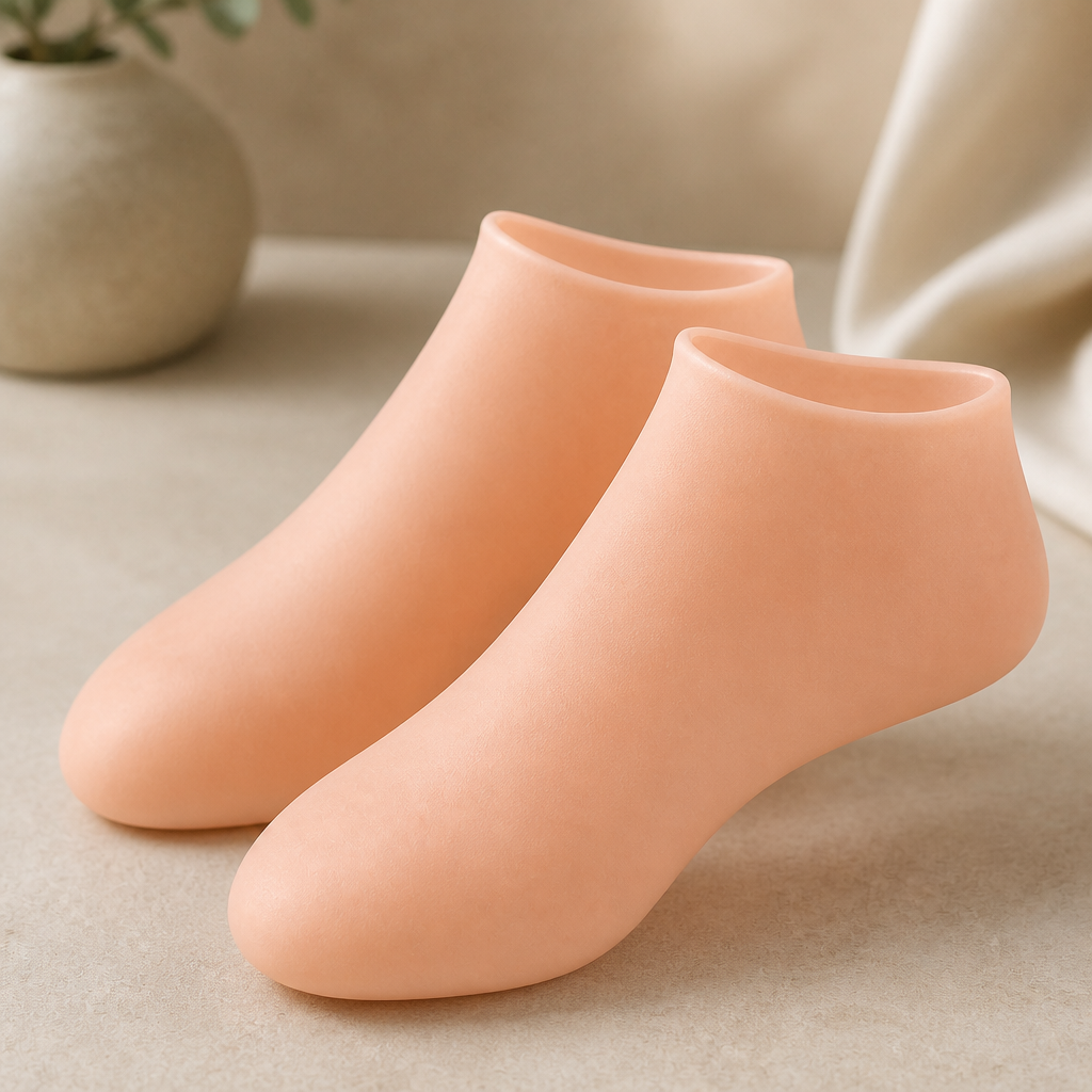 Silicone Gel Moisturizing Spa Socks for Dry & Cracked Feet