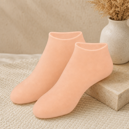Silicone Gel Moisturizing Spa Socks for Dry & Cracked Feet