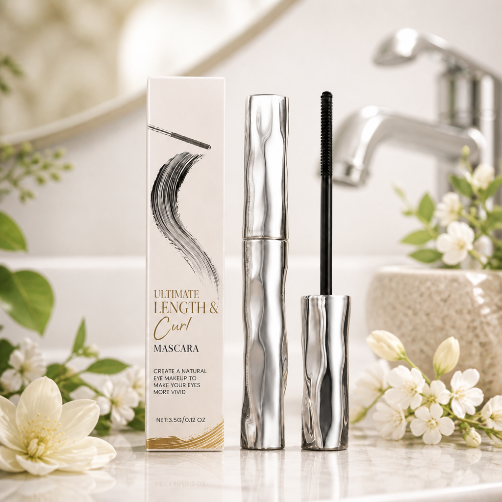 Waterproof Curl & Length Mascara – Long-Lasting Smudge-Proof Formula